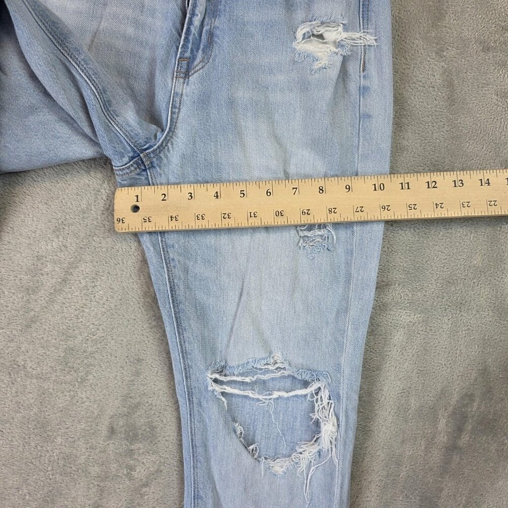 American Eagle Outfitters Mom Jeans Womens 00 X-Short High Rise Distressed Denim - Picture 10 of 12